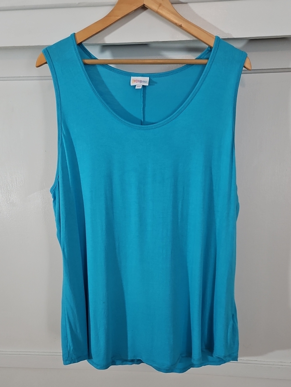 LuLaRoe Bright Turquoise Tank Top